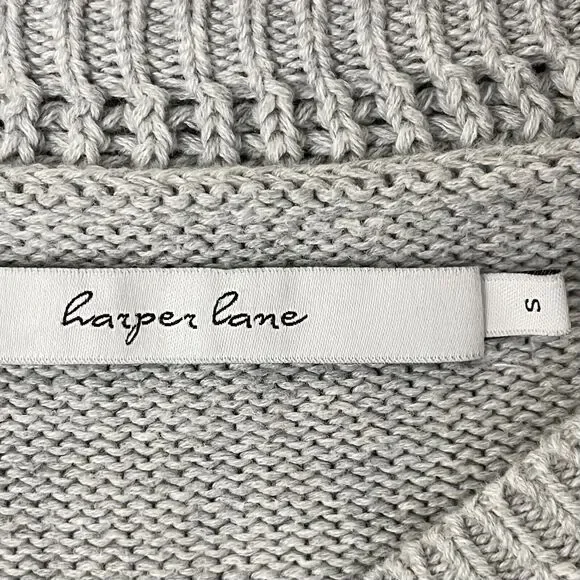 Harper Lane Women's Gray Knit Warm Winter Chunky Knit Sweater SZ/S - Picture 15 of 15